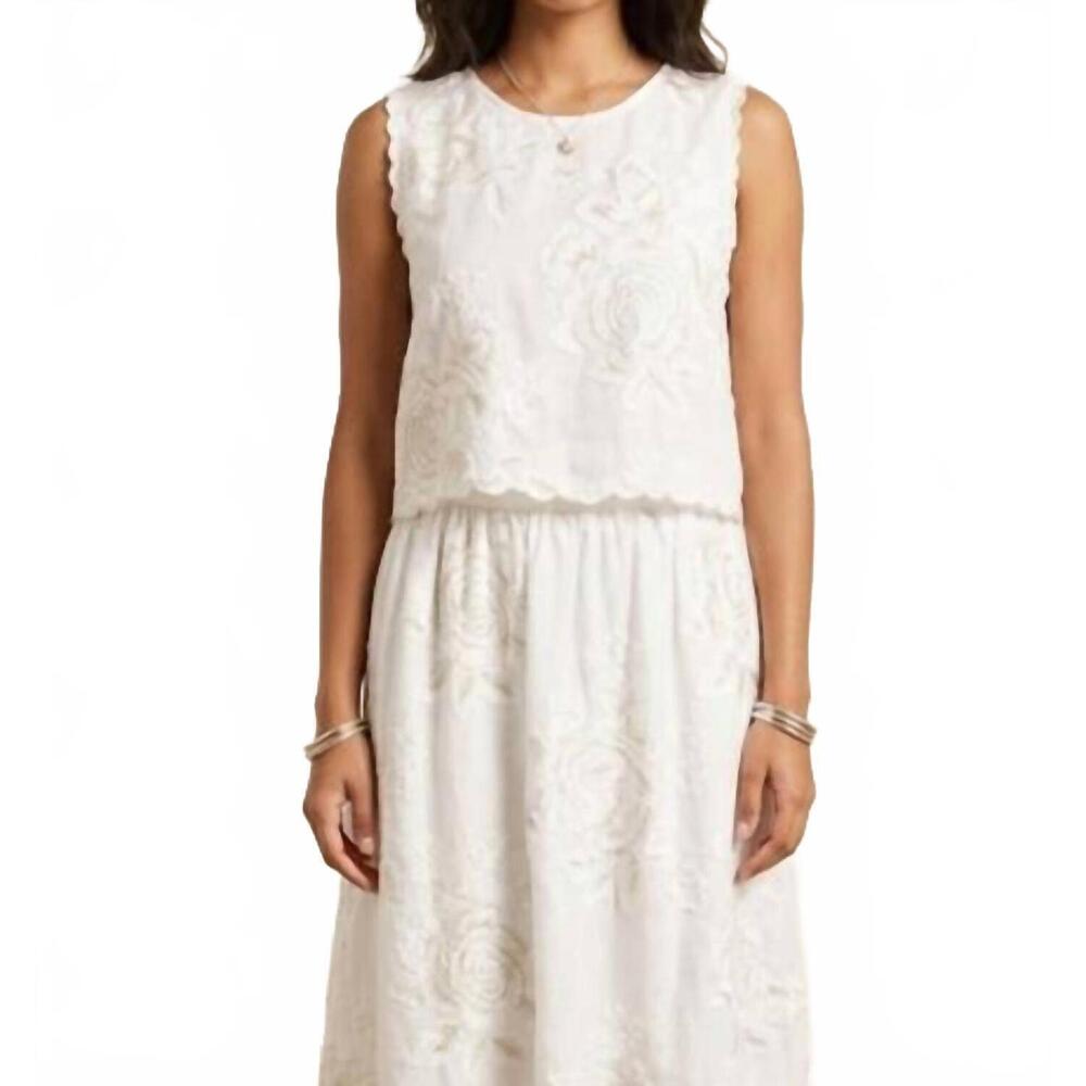 NEW DREAM CATCHER rebecca sleeveless top in ivory